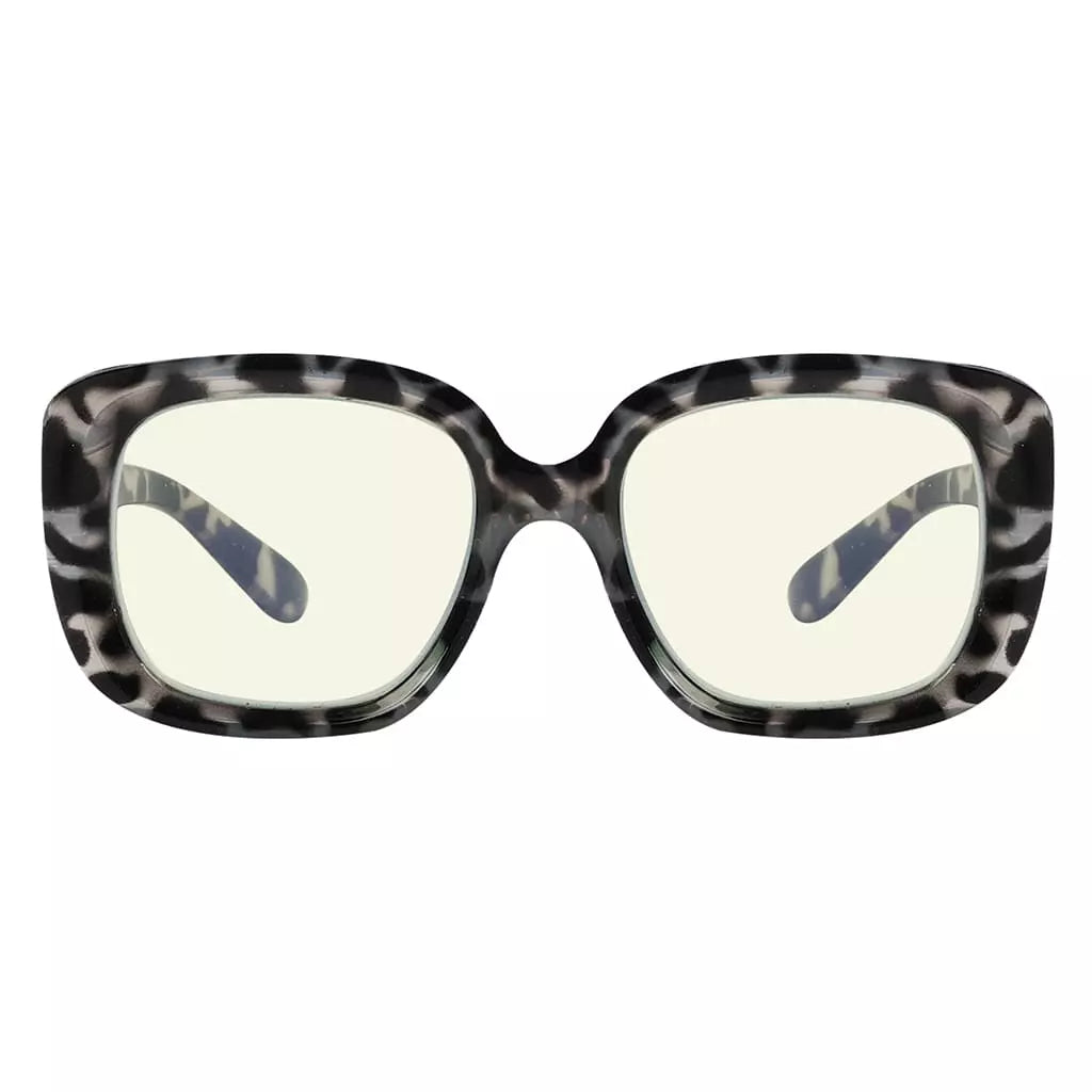 Square Blue Light Blocking Reading Glasses Women