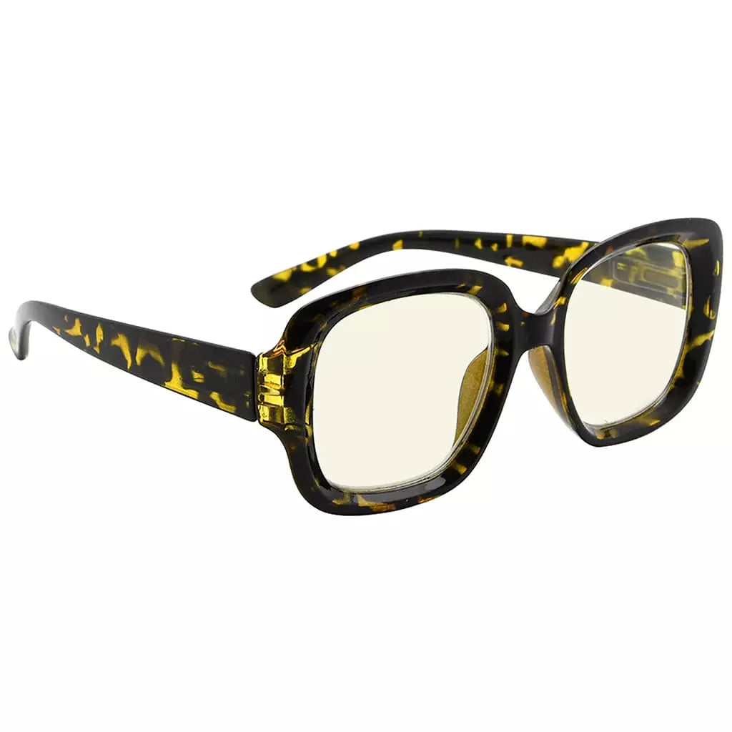 Square Blue Light Blocking Reading Glasses Women