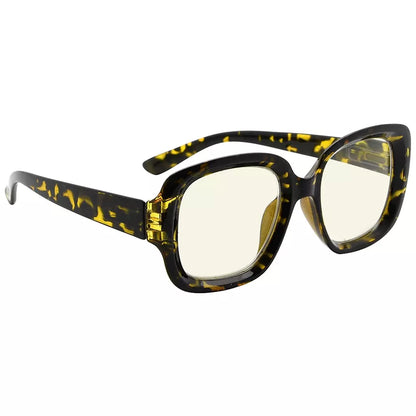 Square Blue Light Blocking Reading Glasses Women