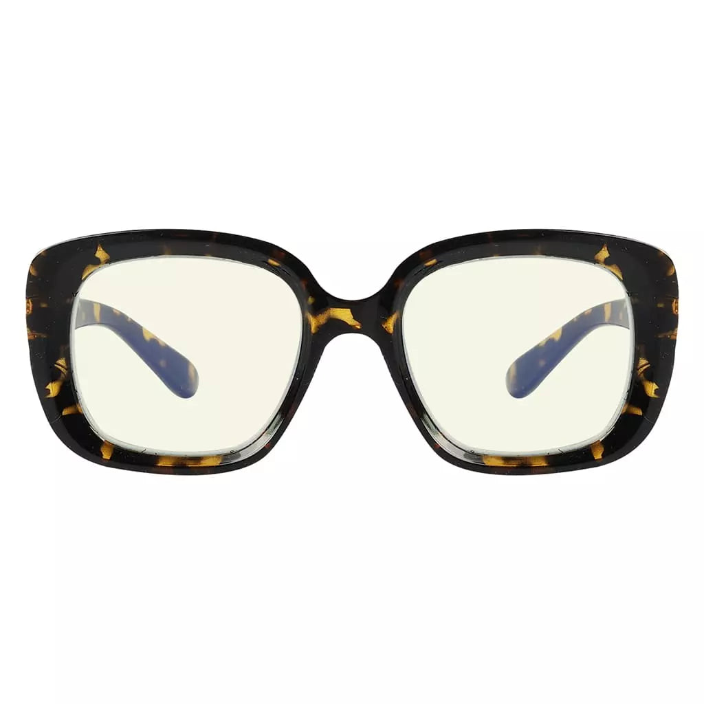Square Blue Light Blocking Reading Glasses Women