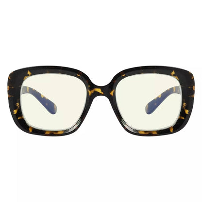 Square Blue Light Blocking Reading Glasses Women