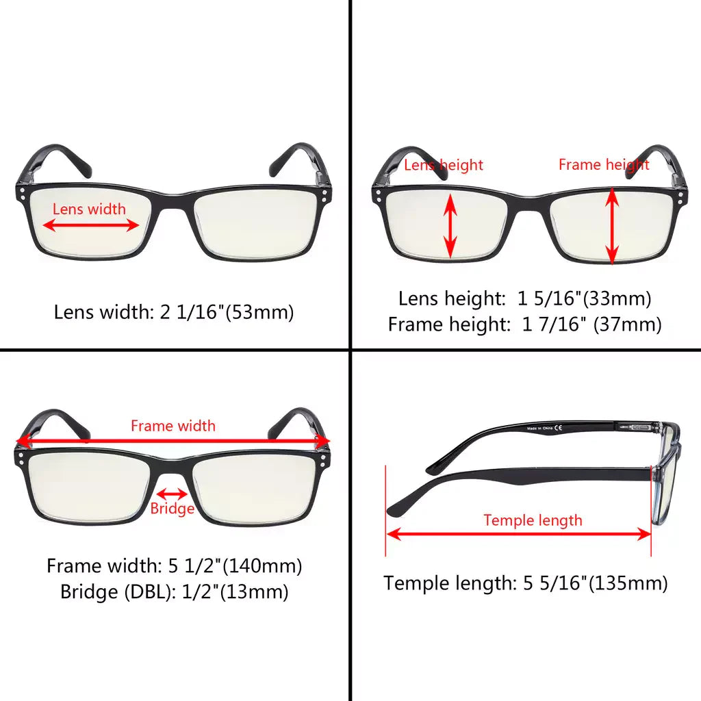 Blue Light Blocking Reading Glasses Men