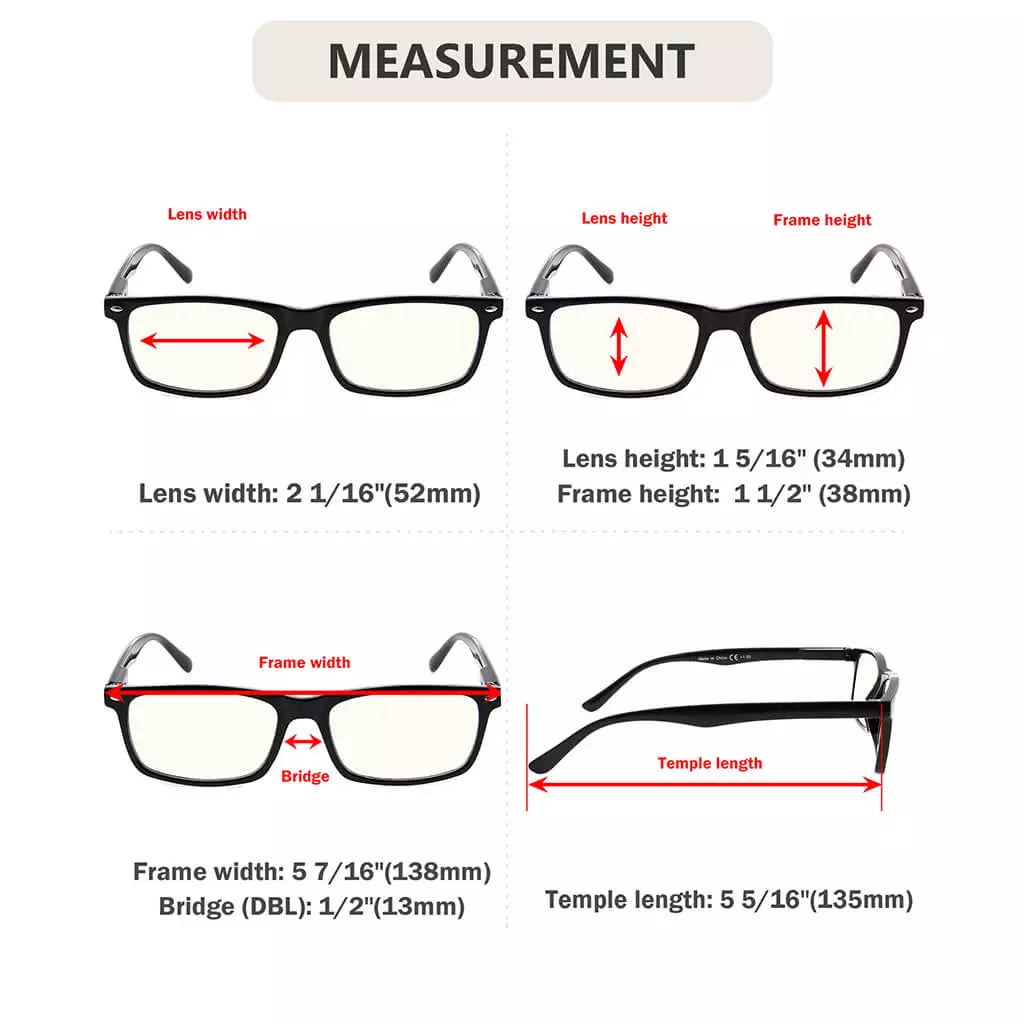 Blue Light Blocking Reading Glasses Men Women
