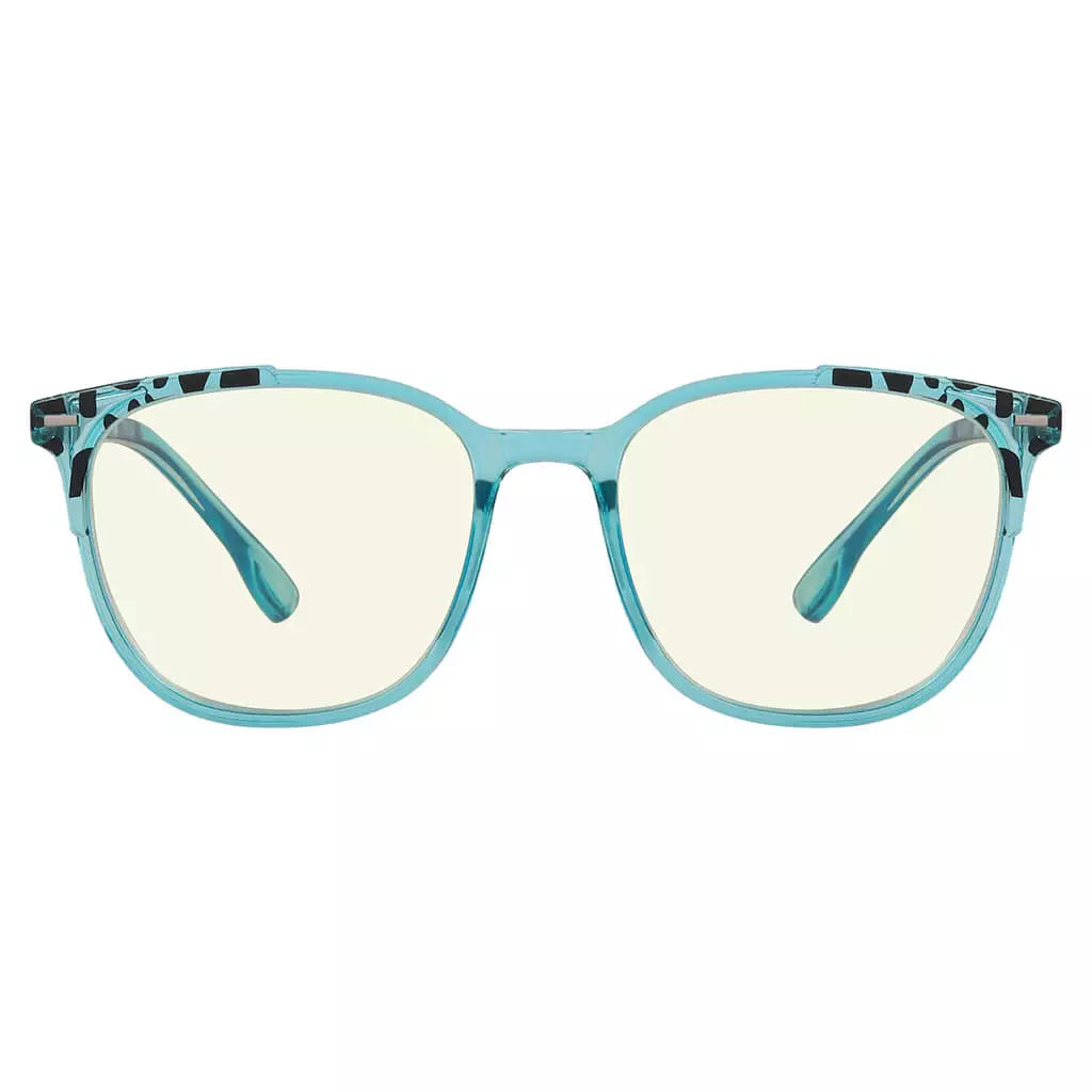 Oversized Pattern Blue Light Blocking Reading Glasses for Women