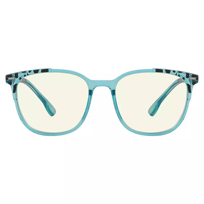 Oversized Pattern Blue Light Blocking Reading Glasses for Women