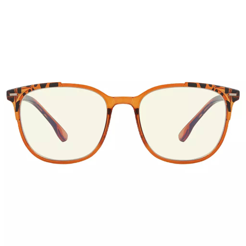 Oversized Pattern Blue Light Blocking Reading Glasses for Women