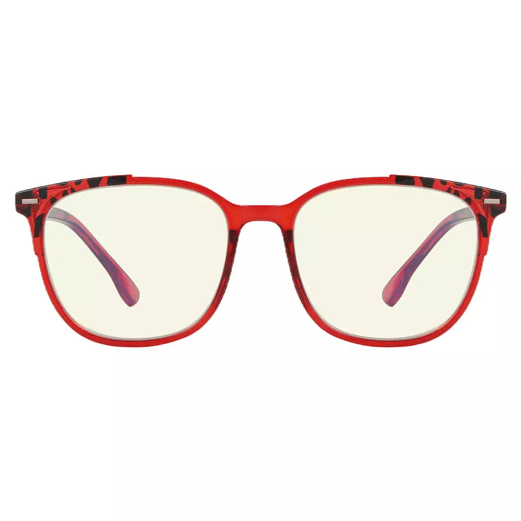 Oversized Pattern Blue Light Blocking Reading Glasses for Women