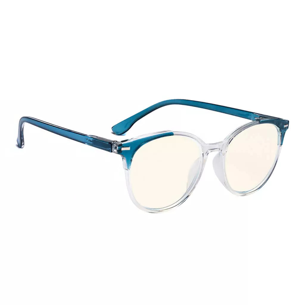 Round Reading Glasses Blue Light Blocking Women