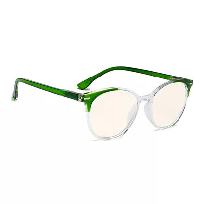 Round Reading Glasses Blue Light Blocking Women