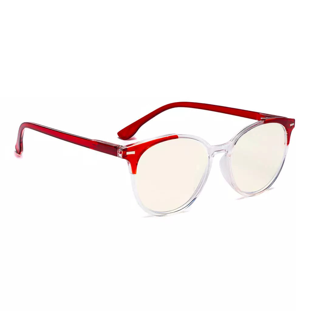 Round Reading Glasses Blue Light Blocking Women