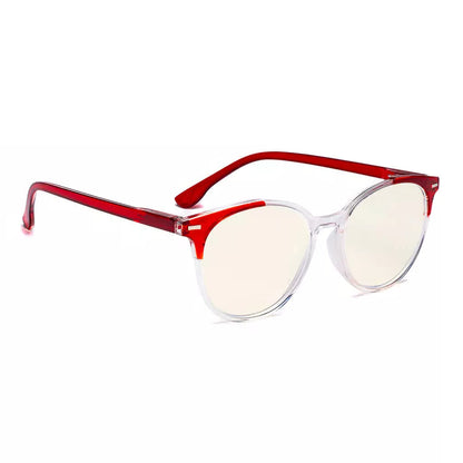 Round Reading Glasses Blue Light Blocking Women