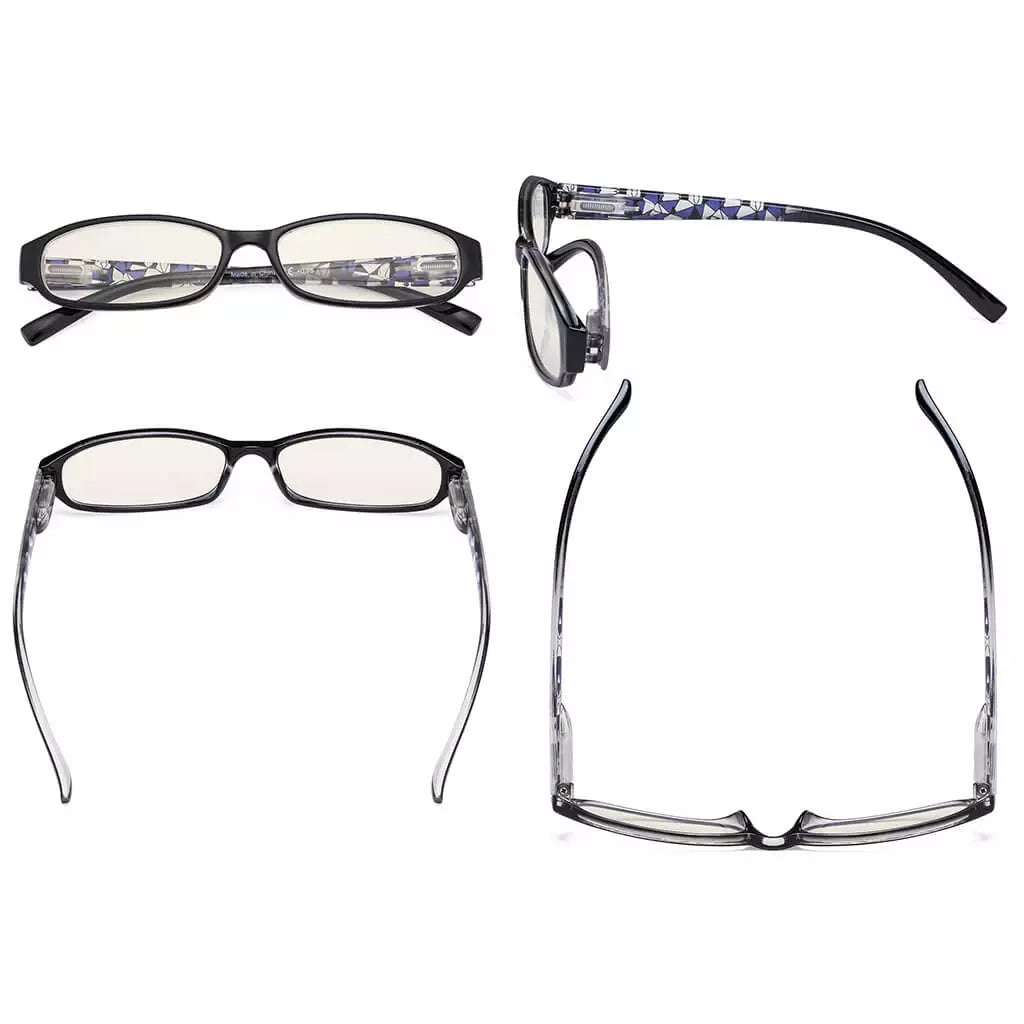 Pattern Blue Light Blocking Reading Glasses for Women
