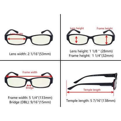 Patterned Arms Blue Light Blocking Reading Glasses Women