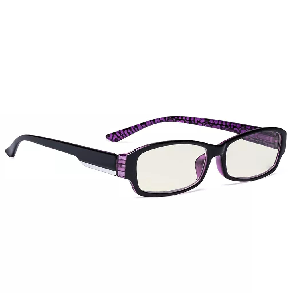 Patterned Arms Blue Light Blocking Reading Glasses Women