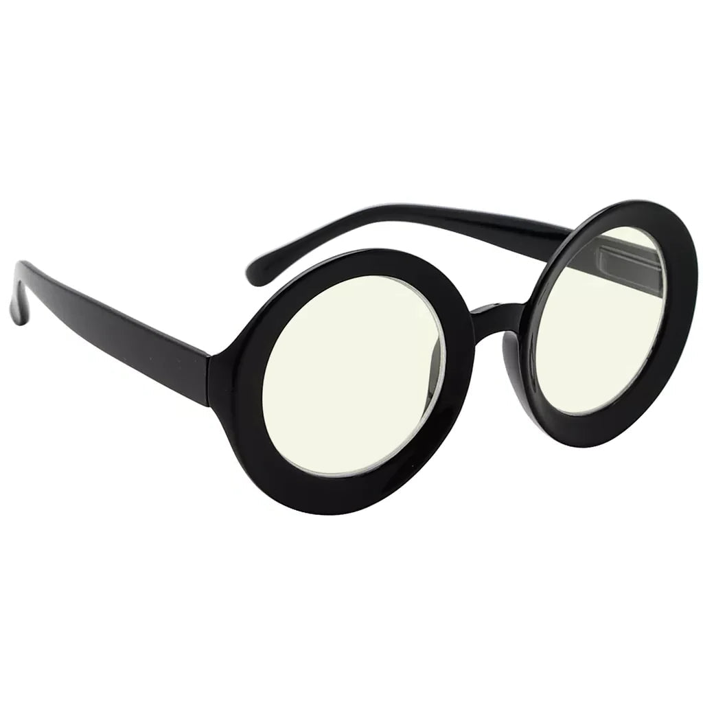 Round Oversized Blue Light Blocking Reading Glasses For Women