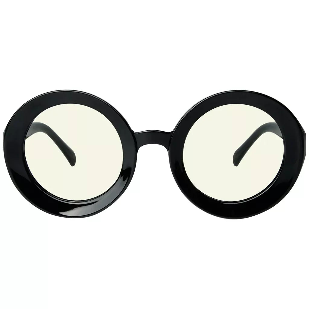 Round Oversized Blue Light Blocking Reading Glasses For Women