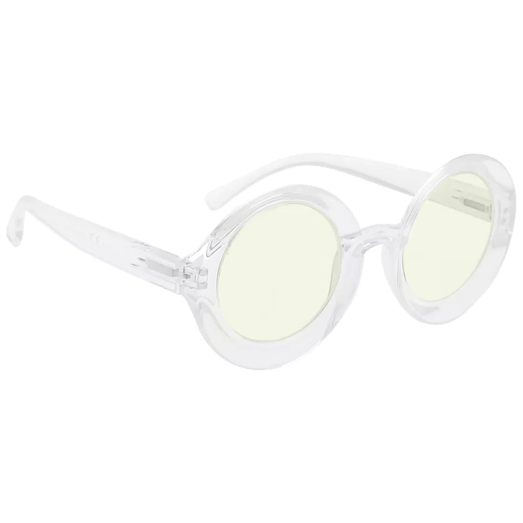 Round Oversized Blue Light Blocking Reading Glasses For Women