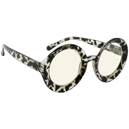 Round Oversized Blue Light Blocking Reading Glasses For Women