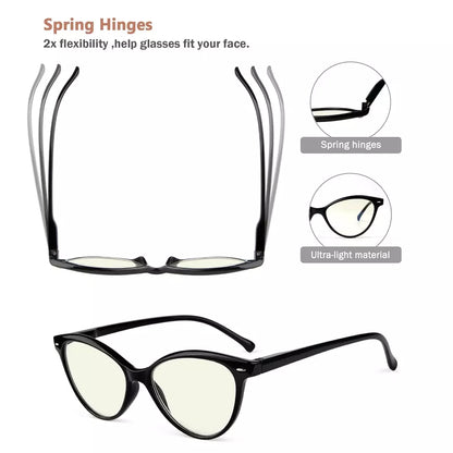 Cat-eye Blue Light Blocking Reading Glasses Women