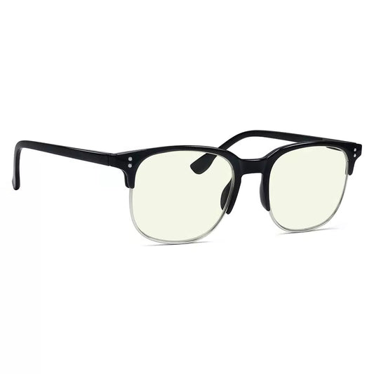 Semi-rim Blue Light Blocking Reading Glasses Yellow Tinted Women