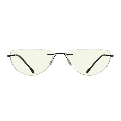 Half Moon Rimless Blue Light Blocking Reading Glasse Men Women