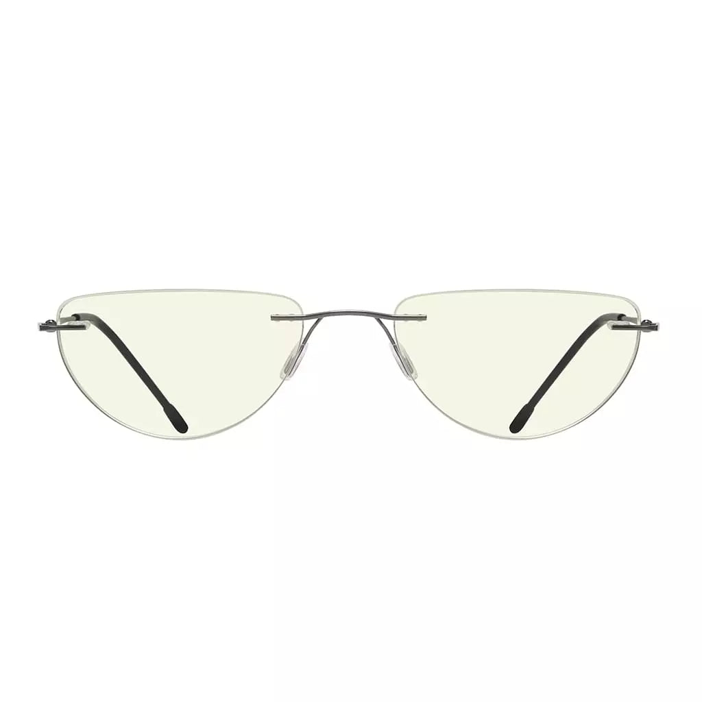 Half Moon Rimless Blue Light Blocking Reading Glasse Men Women