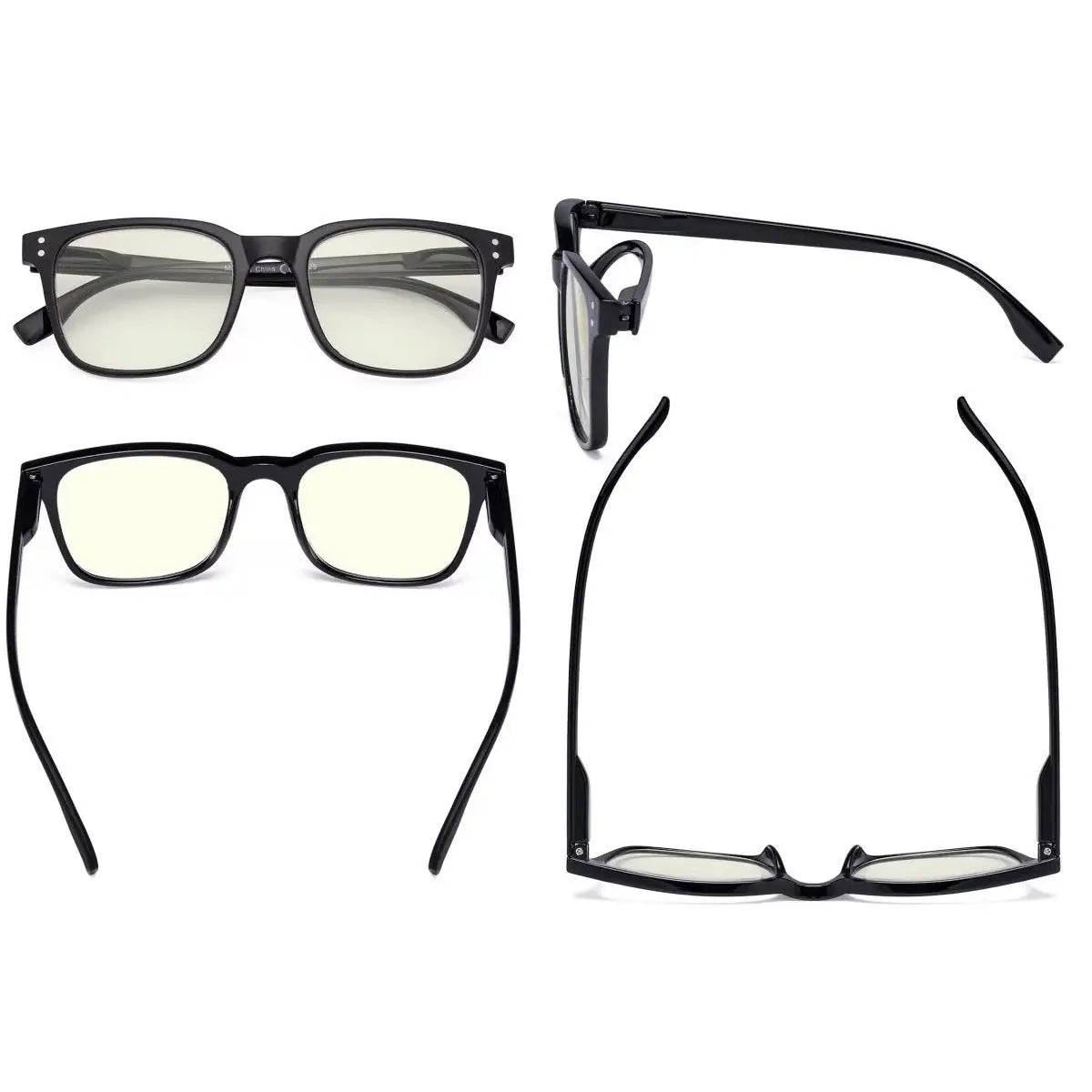 Square Blue Light Blocking Reading Glasses For Men Women