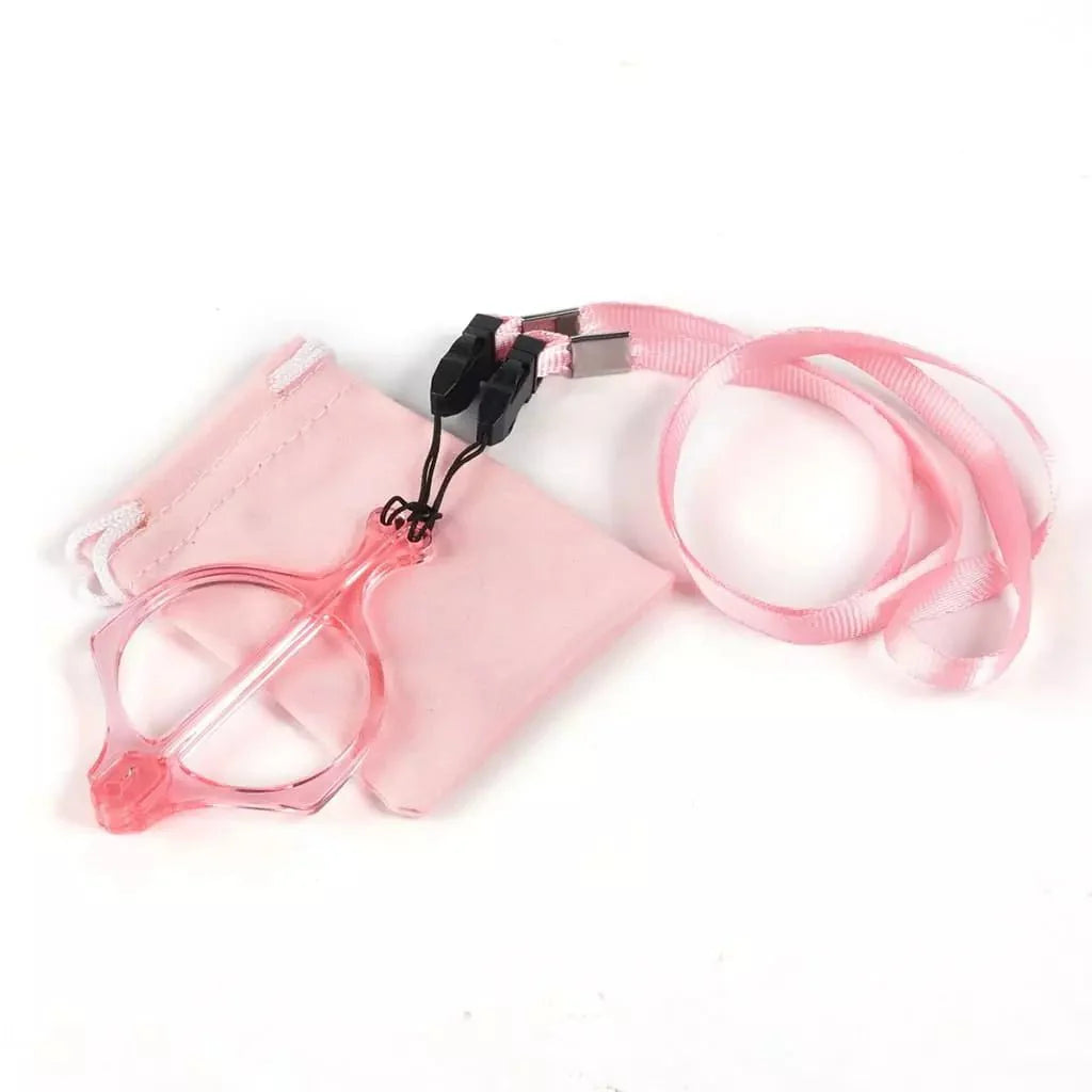 Reading Glasses Handhold Folding Metalless Screwless Women