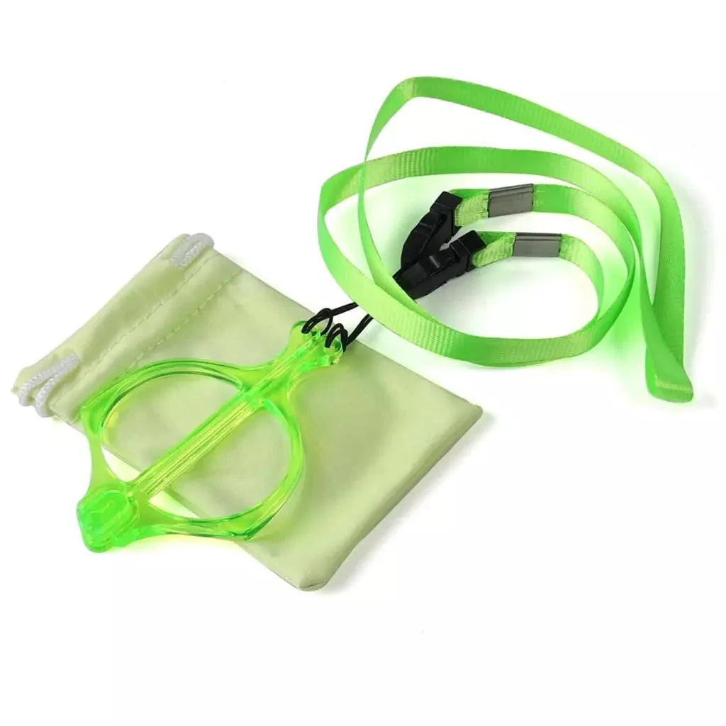 Reading Glasses Handhold Folding Metalless Screwless Women