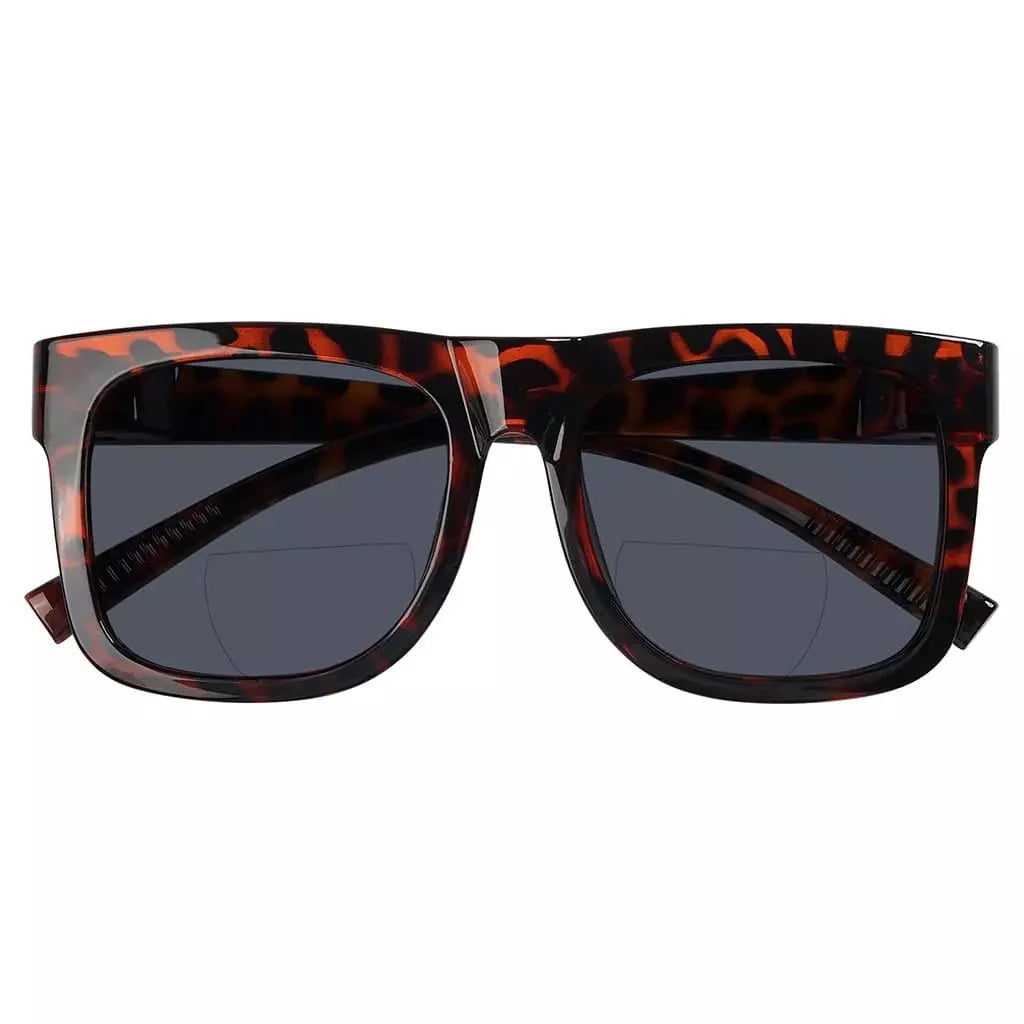 Square Screwless Bifocal Sunglasses Sunshine Readers Women Men