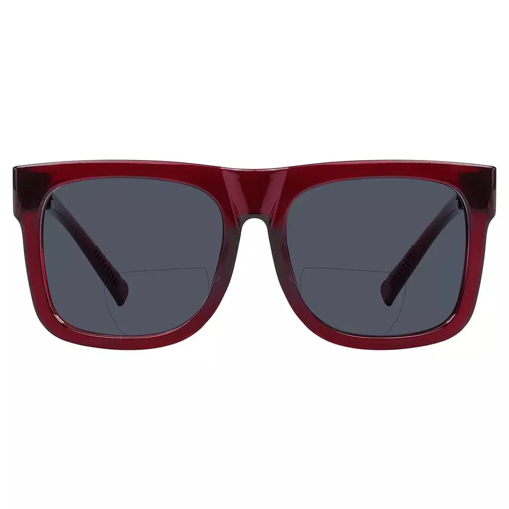 Square Screwless Bifocal Sunglasses Sunshine Readers Women Men