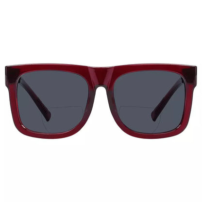 Square Screwless Bifocal Sunglasses Sunshine Readers Women Men
