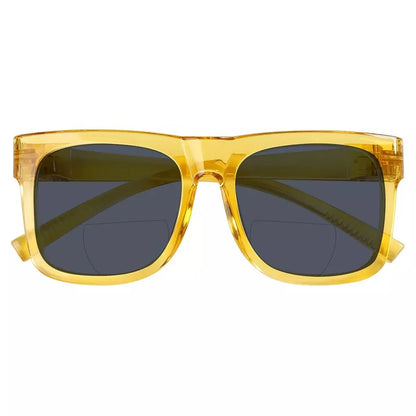 Square Screwless Bifocal Sunglasses Sunshine Readers Women Men