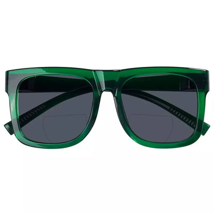 Square Screwless Bifocal Sunglasses Sunshine Readers Women Men