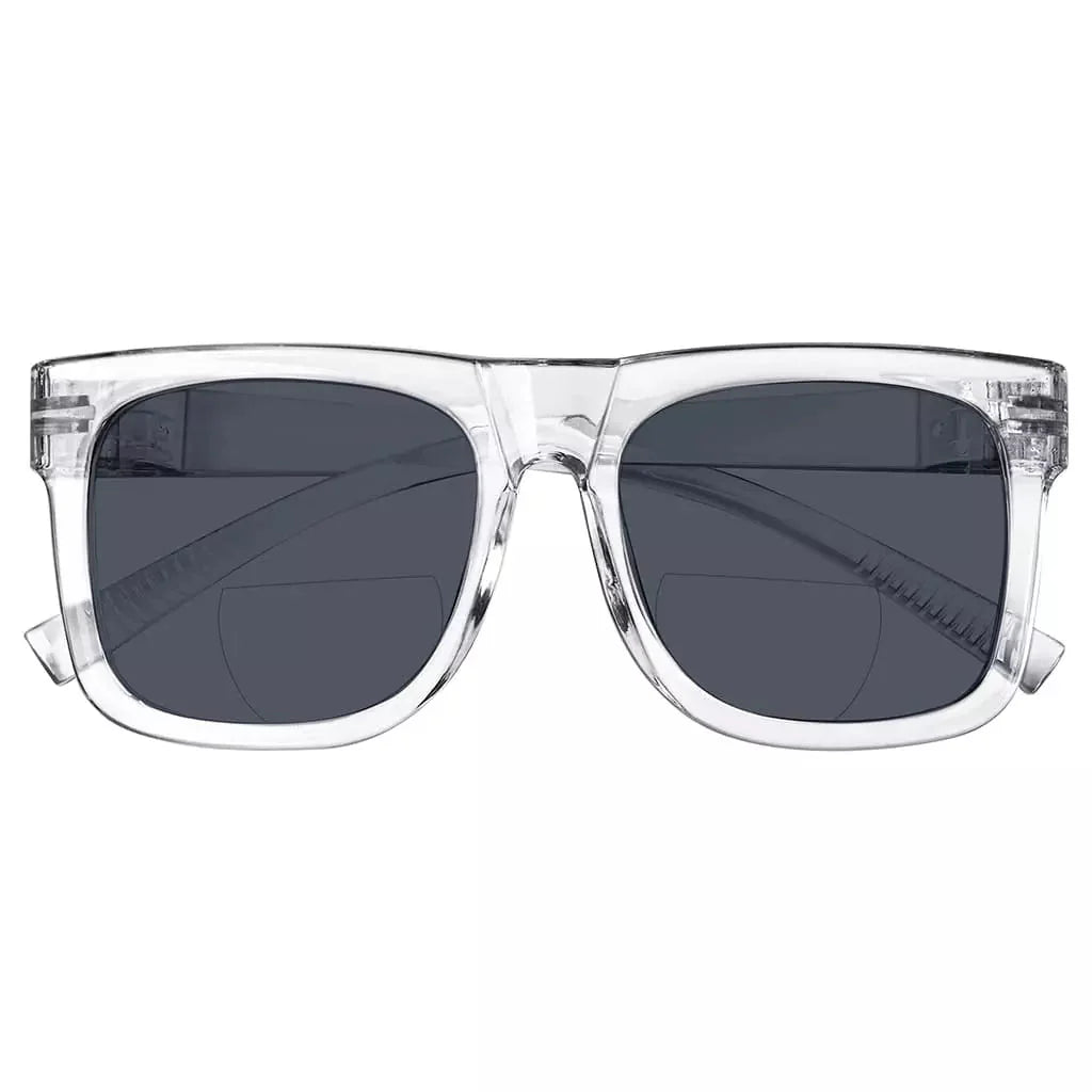 Square Screwless Bifocal Sunglasses Sunshine Readers Women Men
