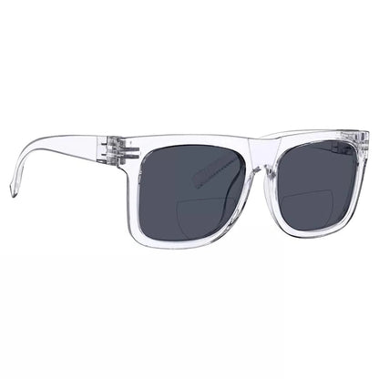 Square Screwless Bifocal Sunglasses Sunshine Readers Women Men