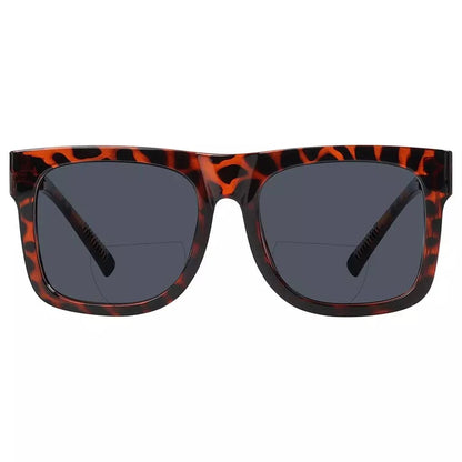 Square Screwless Bifocal Sunglasses Sunshine Readers Women Men
