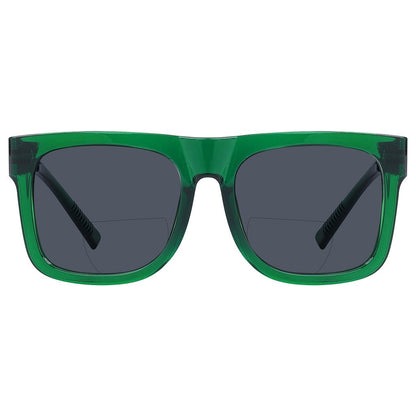 Square Screwless Bifocal Sunglasses Sunshine Readers Women Men