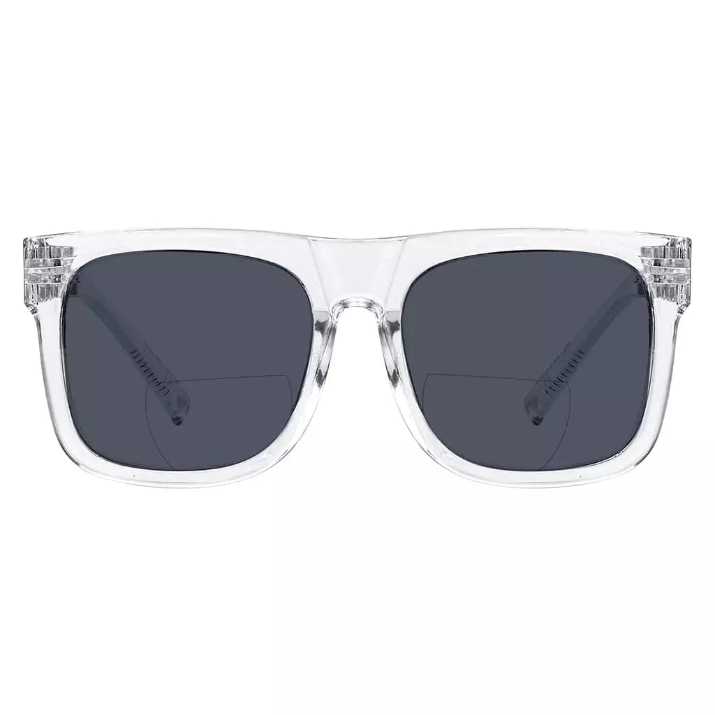 Square Screwless Bifocal Sunglasses Sunshine Readers Women Men