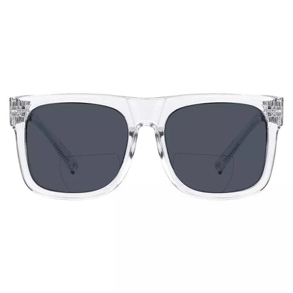Square Screwless Bifocal Sunglasses Sunshine Readers Women Men