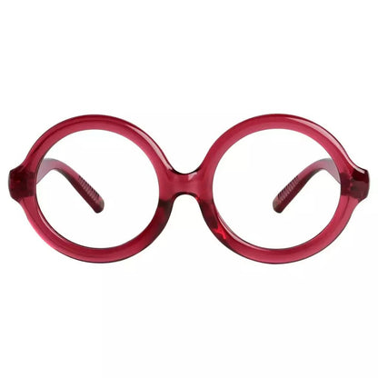 Reading Glasses Oversize Round Metalless Screwless Spec Women