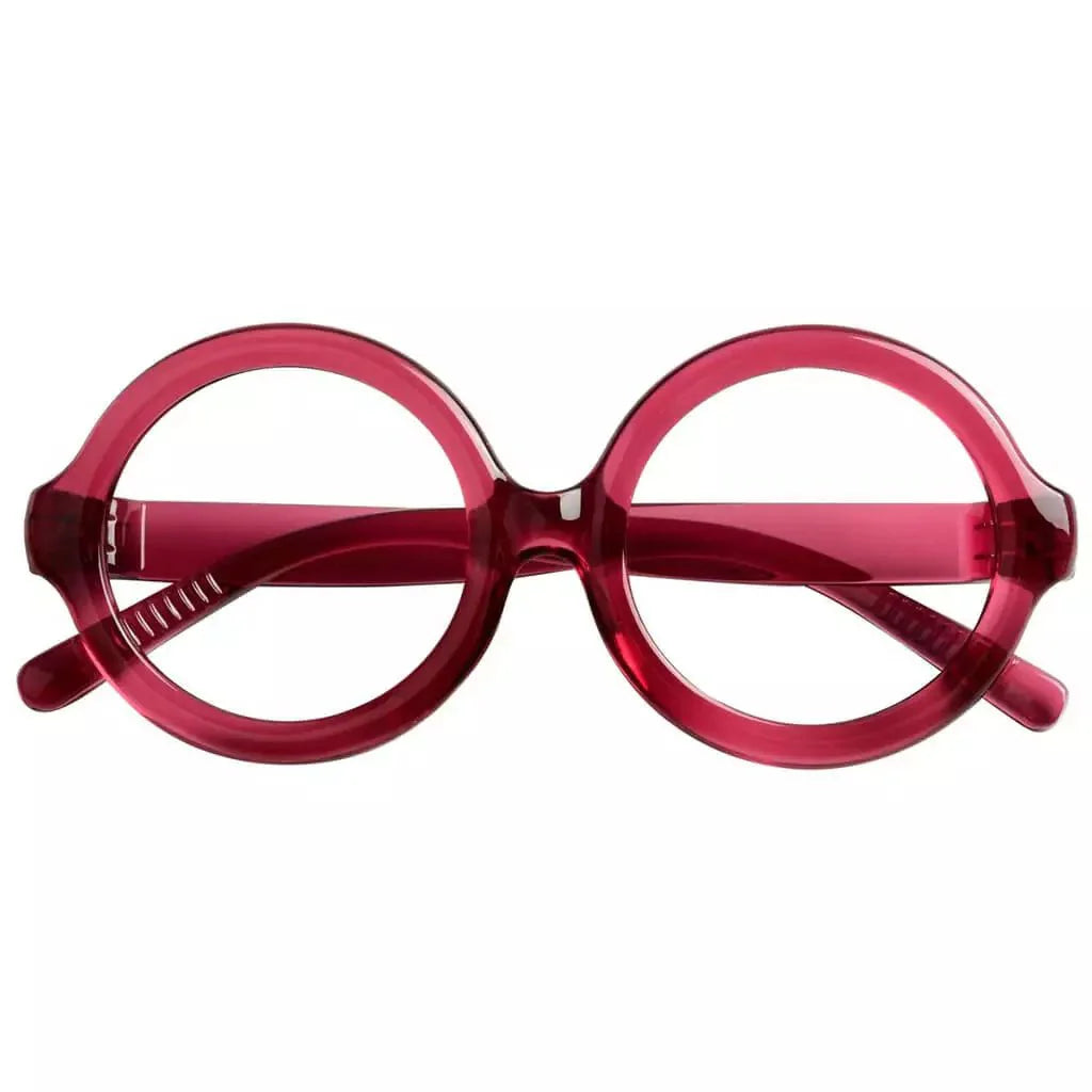 Reading Glasses Oversize Round Metalless Screwless Spec Women