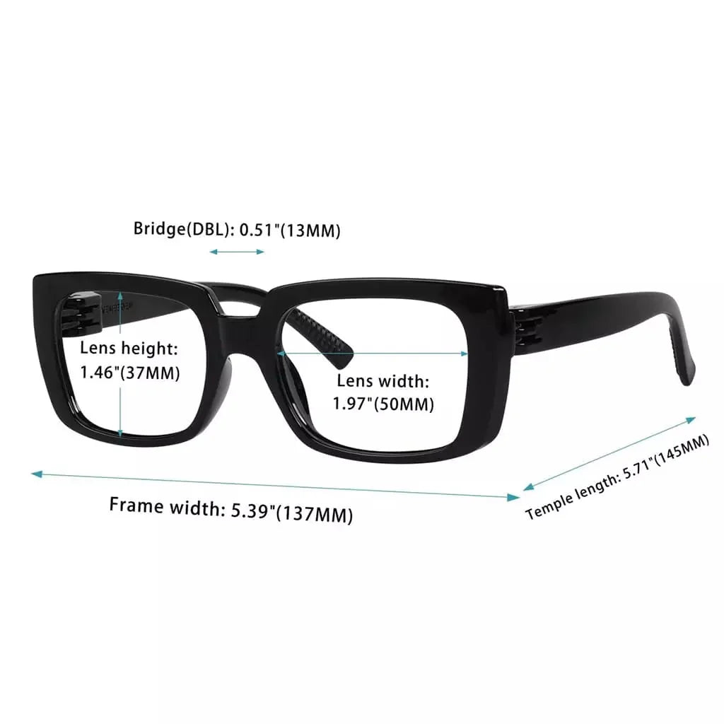 Reading Glasses Thick Spring Hinge Metalless Screwless Spec Women