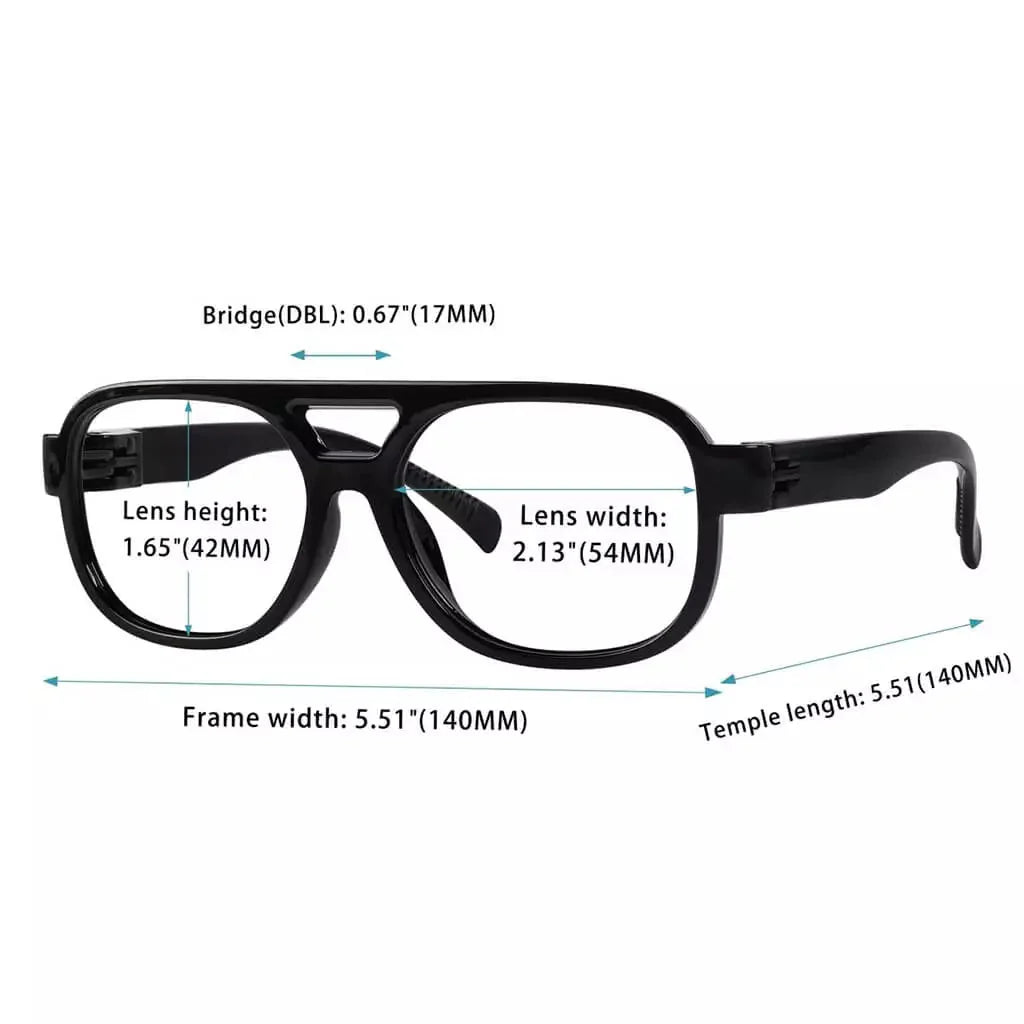 Reading Glasses Oversize Pilot Metalless Screwless Spring Hinge Women