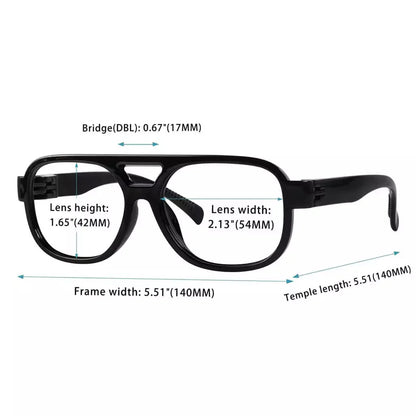 Reading Glasses Oversize Pilot Metalless Screwless Spring Hinge Women