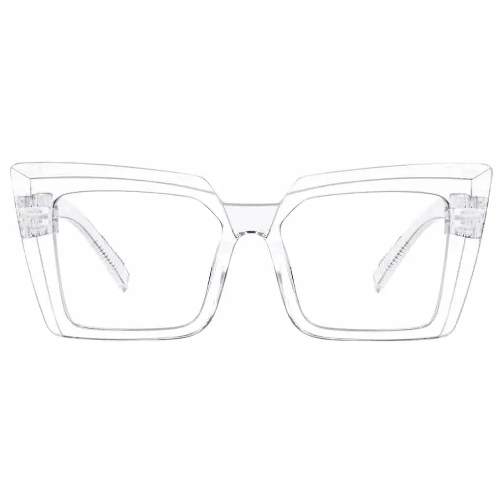 Eyeglasses Oversize Metalless Screwless Spec Women Zero Power