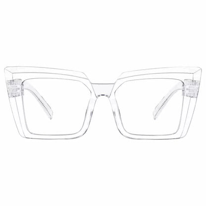 Eyeglasses Oversize Metalless Screwless Spec Women Zero Power