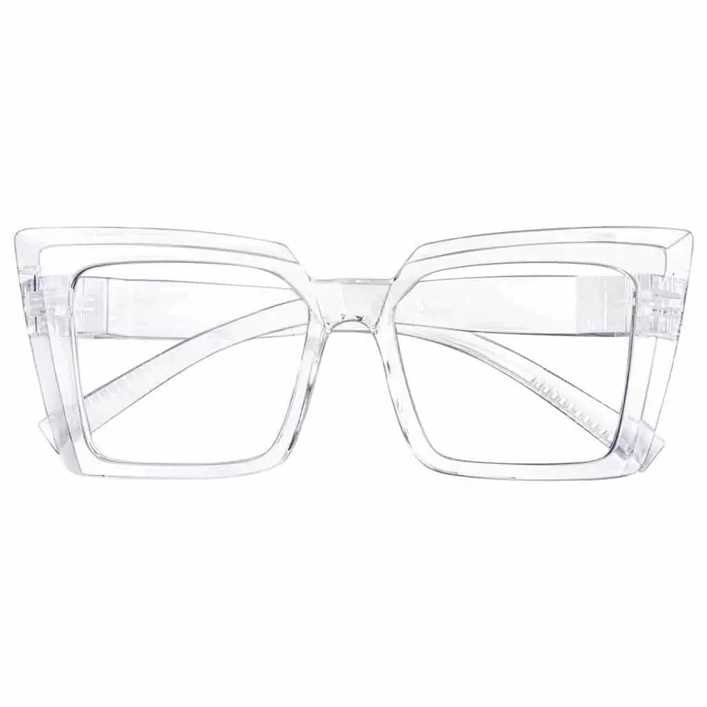 Eyeglasses Oversize Metalless Screwless Spec Women Zero Power