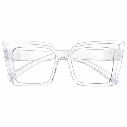 Eyeglasses Oversize Metalless Screwless Spec Women Zero Power