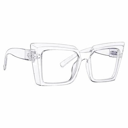 Eyeglasses Oversize Metalless Screwless Spec Women Zero Power